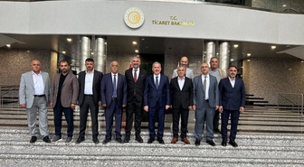 AESOB heyeti Ağrı esnafının sorunlarını Ticaret Bakan Yardımcısı Gürcan'a taşıdı