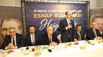 AK Parti 19 Mayıs İlçe Başkanlığı esnaf buluşmasında Mehmet Muş'u ağırladı