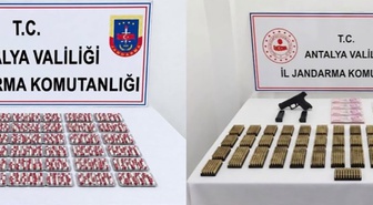 Antalya Kepez ve Döşemealtı'da uyuşturucu operasyonunda 1284 sentetik hap ele geçirildi
