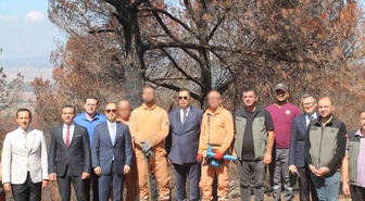 Balıkesir'de 5 ilçede 60 hükümlü orman bakım ve ağaçlandırma çalışmalarına katılıyor