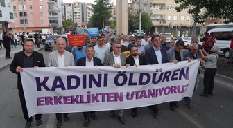 Diyarbakır'da erkekler kadın cinayetlerine karşı yürüdü, son ayda 4 kadın katledildi