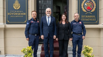 Edirne Belediye Başkanı Gencan, İstanbul'da İSKİ ve itfaiye ile görüştü