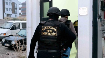 Nevşehir merkezli 4 ilde uyuşturucu operasyonunda 34 şüpheli gözaltına alındı