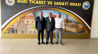 ZÜCDER heyeti Ağrı'da ATSO'yu ziyaret ederek ortak projeleri görüştü