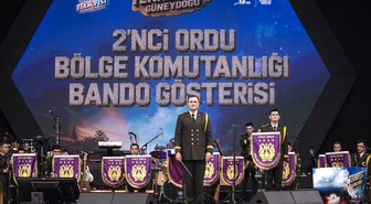 2. Ordu Bölge Komutanlığı Bando Takımı Şanlıurfa'da TEKNOFEST'te konser verdi