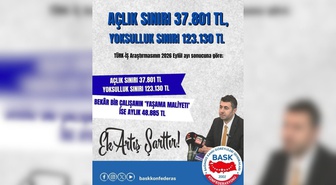 BASK, yoksulluk sınırı 123 bin 130 TL'ye çıkarken sabit gelirlilere refah payı istedi