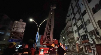 Bolu'da 6 katlı apartmanın çatısı için yapılan yangın ihbarı asılsız çıktı