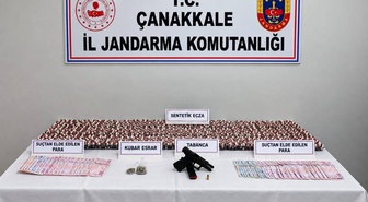 Çanakkale Biga'da narkotik operasyonunda 3 şüpheliden 2'si tutuklandı