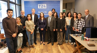 DEM Parti eş genel başkanlarından T24’e dayanışma ziyareti