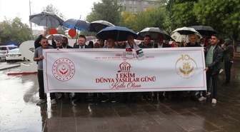 Diyarbakır ve Siirt'te 1 Ekim Dünya Yaşlılar Günü yürüyüşü 81 ilde eş zamanlı yapıldı
