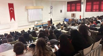DPÜ Hisarcık MYO'da öğrencilere bağımlılıkla mücadele konusunda eğitim verildi
