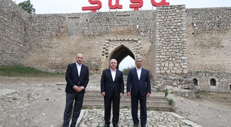 Güler, üçlü savunma toplantısı öncesi Şuşa'da mevkidaşlarıyla incelemelerde bulundu