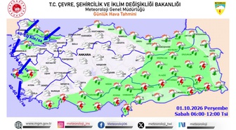 MGM, Marmara ve Ege'de rüzgarın saatte 40-60 kilometre hızla eseceğini bildirdi