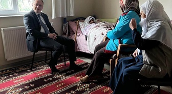 Muş Bulanık Kaymakamı Koşansu, Yaşlılar Haftası'nda yaşlıları evlerinde ziyaret etti