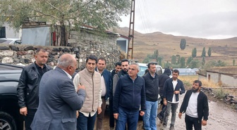 Sarıkamış Kaymakamı Aslantatar, köyleri DSİ Bölge Müdürü ile ziyaret etti