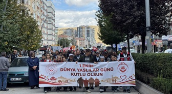 Üç kentte Yaşlılar Günü yürüyüşü yapıldı, Samsun Valisi Tavlı konuştu
