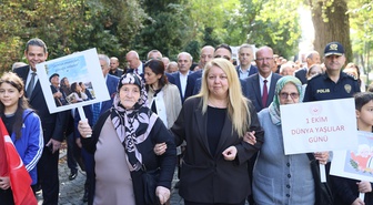 Yaşlılar Günü'nde Edirne, Kırklareli ve Tekirdağ'da yürüyüş düzenlendi