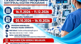 Aydın Şehir Hastanesi yoğun bakım hemşireliği eğitimi için başvuru 5 Ekim'de başlıyor