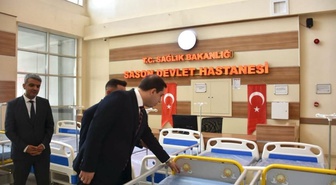 Batman Sason'da yatağa bağımlı hastalara 10 hasta yatağı desteği sağlandı