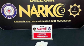 Bilecik Kent Ormanı'nda polis devriyesinde bonzai ham maddesi ele geçirildi