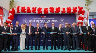 Cumhurbaşkanı Yardımcısı Cevdet Yılmaz, KKTC'de iki devlet hastanesini açtı