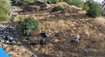 Diyarbakır Çermik'te Haburman Köprüsü çevresine dökülen çöplere tepki gösterildi