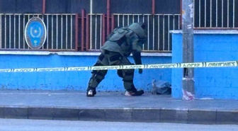 Gaziantep İl Emniyet Müdürlüğü önüne bırakılan şüpheli paketten çöp çıktı