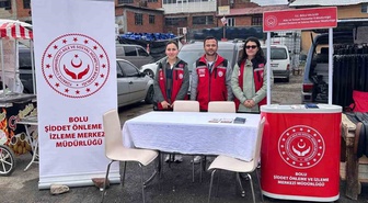 Gerede Panayırı'nda ŞÖNİM şiddetle mücadele ve KADES bilgilendirmesi yaptı