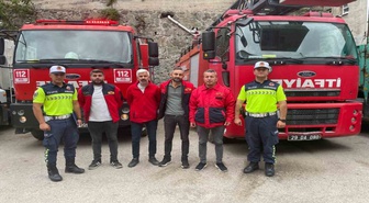 Gümüşhane'de trafik jandarması 96 personele güvenli sürüş eğitimi verdi