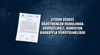 Hürriyetçi Eğitim Sen, ÇYDEM'de öğretmenler bilgilendirilmedi diyerek MEB'e başvurdu