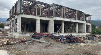 Niksar Kaymakamı Perçi, bakımevi ve jandarma hizmet binası inşaatını inceledi