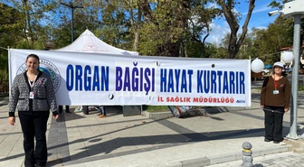 Sinop'ta meme kanseri standında erken teşhis için tarama ve KETEM bilgisi verildi