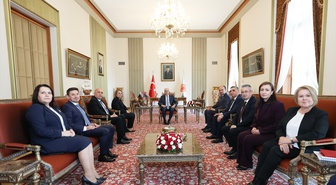 TBMM Başkanı Kurtulmuş, Bulgaristan Meclisi Başkanvekili Sabri ve heyetini kabul etti