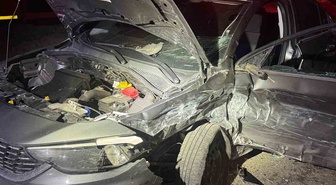 Batman'da kontrolden çıkan otomobil şarampole yuvarlandı, sürücüyü itfaiye kurtardı
