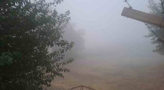 Diyarbakır Silvan'da yoğun sis günlük yaşamı ve ulaşımı olumsuz etkiledi