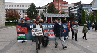 Erzurum'da sağlık çalışanları 151 haftadır Gazze için yürüyor