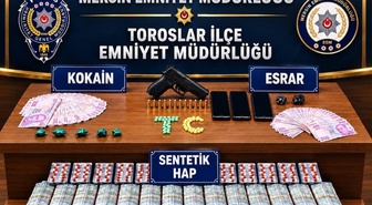 Mersin'de uyuşturucu operasyonunda 4 şüpheli tutuklandı, 37 bin TL'ye el konuldu