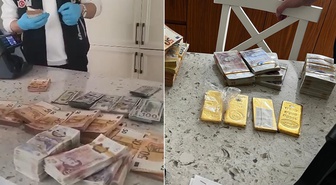 Mersin soruşturmasında yeni görüntüler! Evden servet çıktı, polis makine getirip saydı