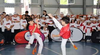 Samsun'da Avrupa Spor Haftası'nda Taflan İlkokulu'nda 300 öğrenci sporla buluştu