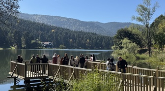 Bolu Gölcük Tabiat Parkı, hafta sonu yerli ve yabancı ziyaretçileri ağırladı