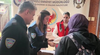 Denizli Emniyet Müdürlüğü, PAÜ öğrencilerine güvenlik ve KADES bilgilendirmesi yaptı