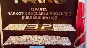 Isparta'da operasyonda 5 bin 656 sentetik ecza ele geçirildi, 2 şüpheli tutuklandı