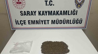Tekirdağ Saray'da polis iki ayrı olayda toplam 32,5 gram bonzai ele geçirdi