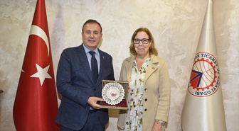 4. Avrupa Sinema Günleri'ne gelen İsveçli diplomat KTÜ ve TTSO'da temaslarda bulundu