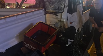 Antalya Alanya'da kamyonetin 50 metre sürüklediği motosikletin sürücüsü kurtarılamadı