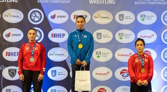 Aydınlı güreşçi Suna Durmaz, U-20 Balkan Şampiyonası'nda 57 kiloda ikinci oldu