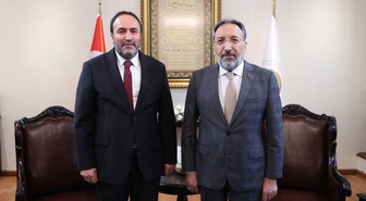 Diyanet İşleri Başkanı Arpaguş, Ağrı İl Müftüsü İlhan’ı kabul etti