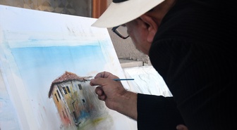 Düzce'deki suluboya festivalinde 81 ressam Akçakoca'yı tuvale taşıyor