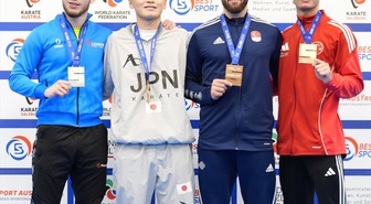 Ekrem Altuner Yılmaz ve Kağan Aslan, Karate 1 Serisi A'da birer bronz madalya kazandı