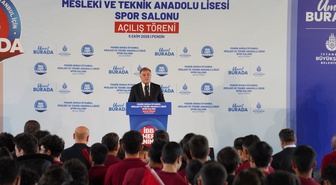 İBB, Pendik'te 1295 öğrencinin eğitim gördüğü okulun spor salonunu açtı